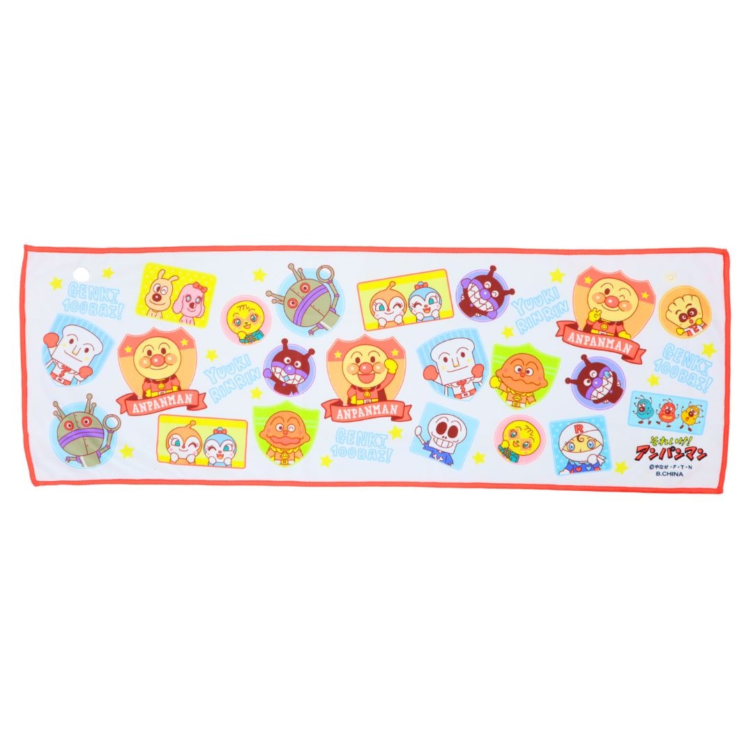 【スーパークールタオル】スーパークールタオル 総柄　アンパンマン　プリキュア