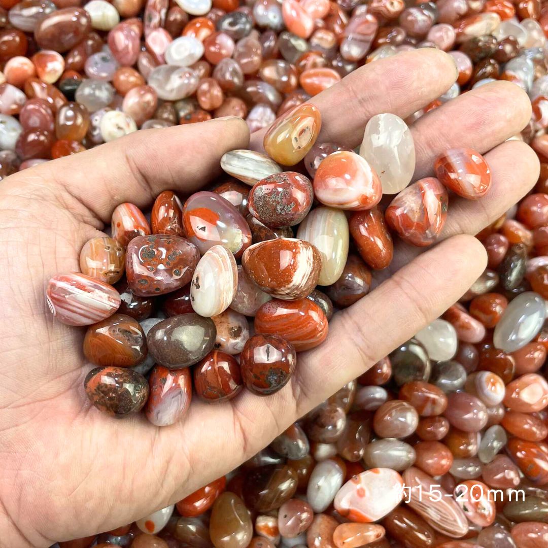 南紅瑪瑙 さざれ石 500g South Red Agate Tumbled Chips 500g天然石・パワーストーン・インテリア・浄化