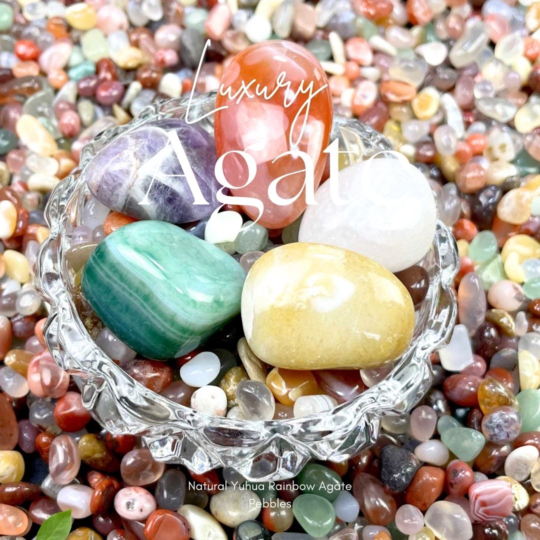 天然雨花石 瑪瑙 彩石 250g インテリア・水槽・風水・パワーストーンに最適なカラフル天然石 天然石・パワーストーン・インテリア・浄化