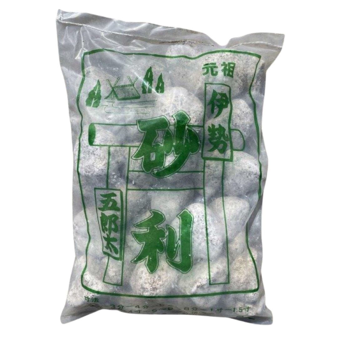 国産・伊勢砂利 2分~8寸(約6mm~260mm)20kg袋【枯山水】【砂紋】【さび】