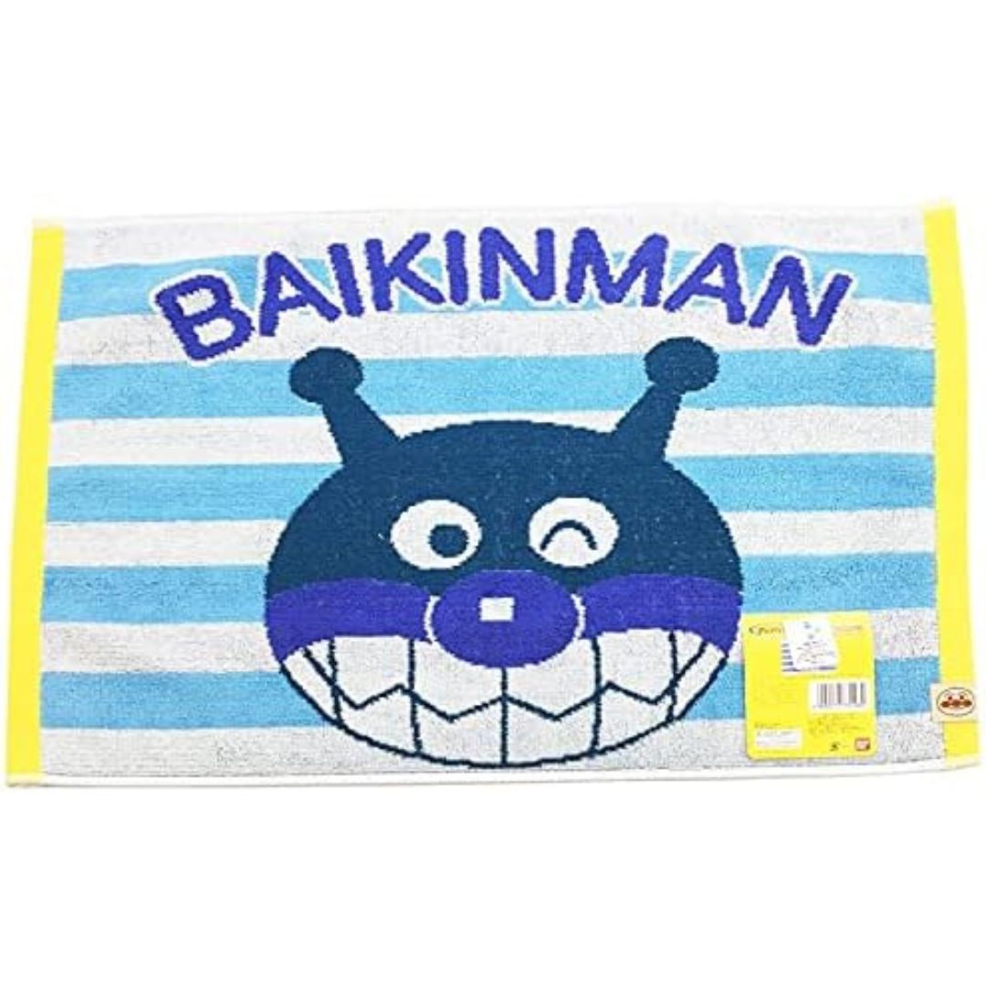 丸眞 アンパンマン バスマット　コキンちゃん・ドキンちゃん・アンパンマン・バイキンマン登場！