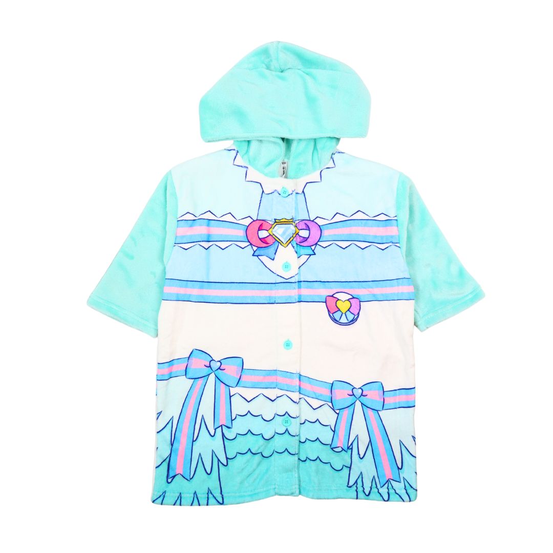 [バンダイ]わんだふる ぷりきゅあ 着る毛布 ミンクフリース 起毛 秋 冬 暖かい 100 110 120 130 子供 服 キッズ 女児 