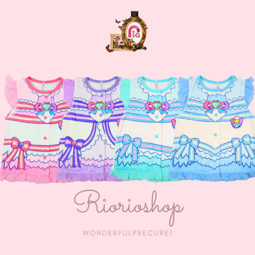 [バンダイ]わんだふる ぷりきゅあ 着る毛布 ミンクフリース 起毛 秋 冬 暖かい 100 110 120 130 子供 服 キッズ 女児 