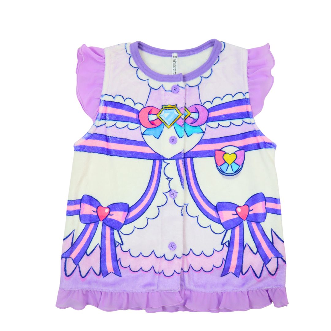 [バンダイ]わんだふる ぷりきゅあ 着る毛布 ミンクフリース 起毛 秋 冬 暖かい 100 110 120 130 子供 服 キッズ 女児 