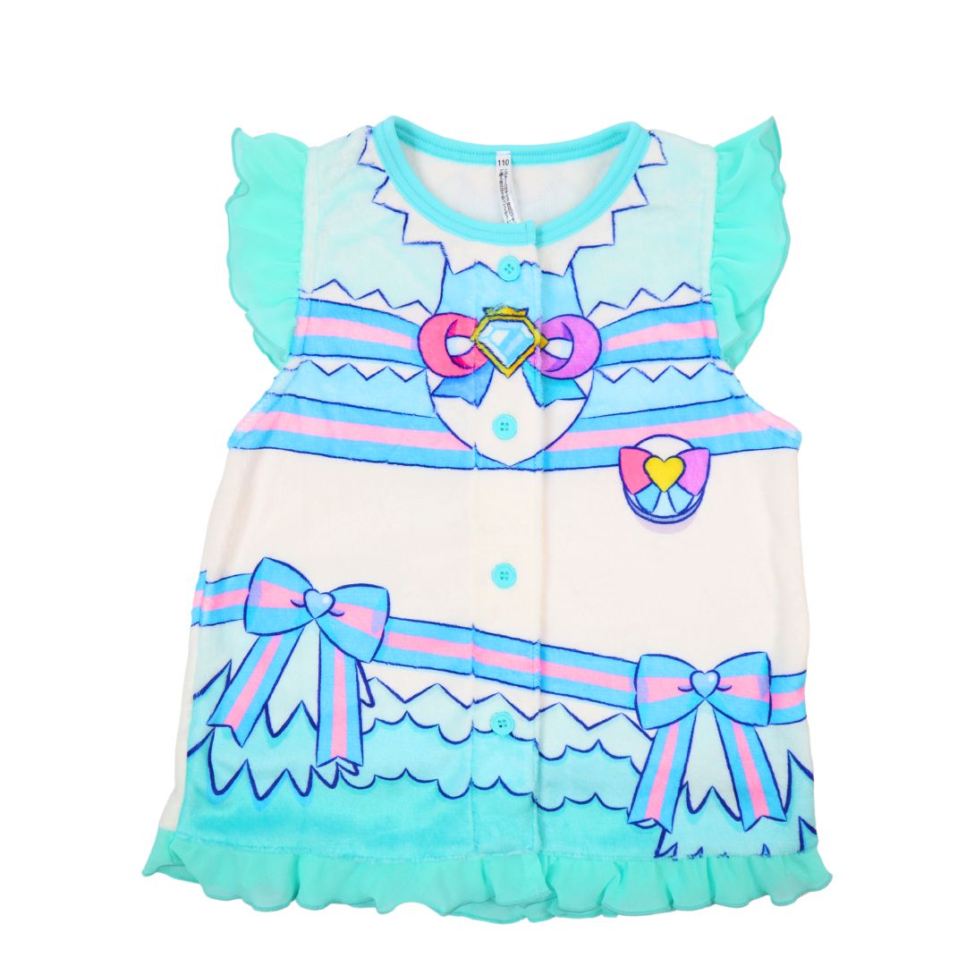 [バンダイ]わんだふる ぷりきゅあ 着る毛布 ミンクフリース 起毛 秋 冬 暖かい 100 110 120 130 子供 服 キッズ 女児 