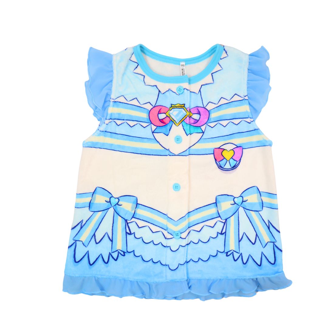 [バンダイ]わんだふる ぷりきゅあ 着る毛布 ミンクフリース 起毛 秋 冬 暖かい 100 110 120 130 子供 服 キッズ 女児 