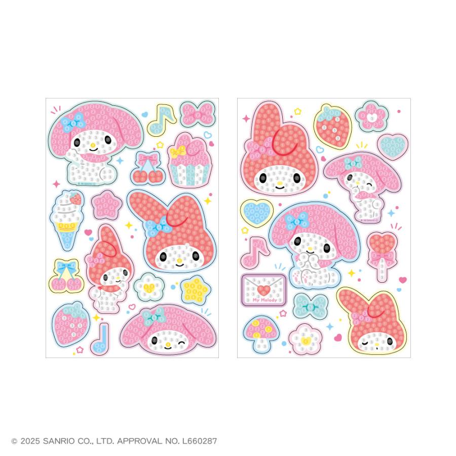 サンリオキャラクターズ マシュマロステッカーズ スイートドリーム デコシール シールシート スマホデコ シール交換 小学生 人気シール　選べる3種