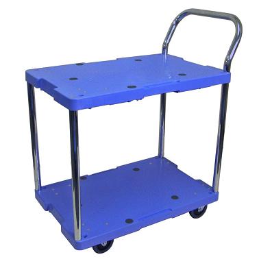 じゅんいちさん様　PC2台 ナンシン サイレントマスター DSK-104 樹脂製ハンドル固定2段式台車