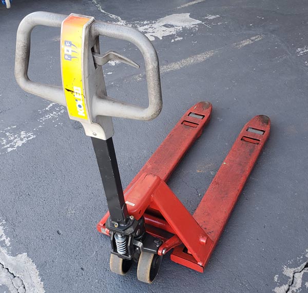中古低床ハンドパレット Ncl10 59 コレック 1 000kg コレック ハンドパレット 物流機器が何でも揃う台車専門通販店 台車屋エビス