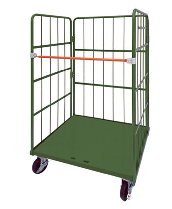 広島 かご台車◇4輪自在◇カゴ台車◇カゴ車◇ロールボックス