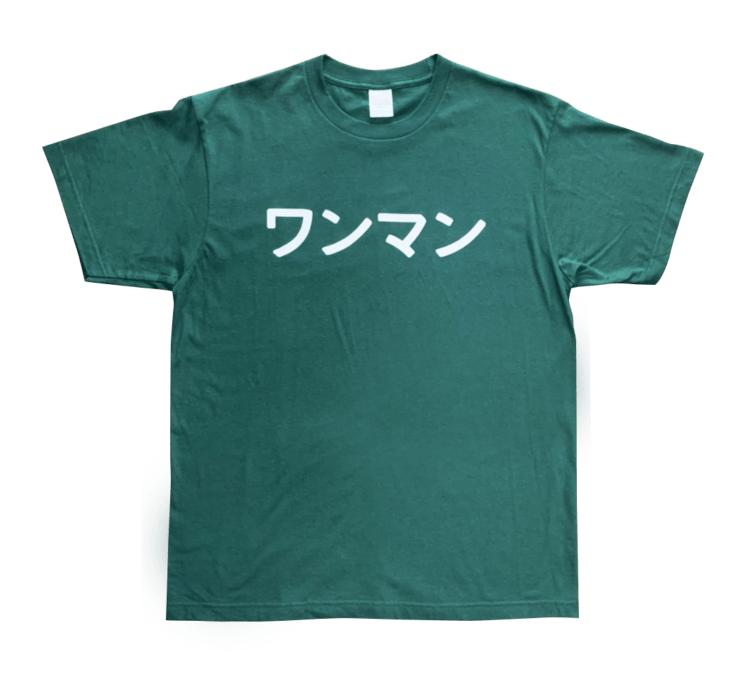 変な缶バッジTシャツ ワンマン
