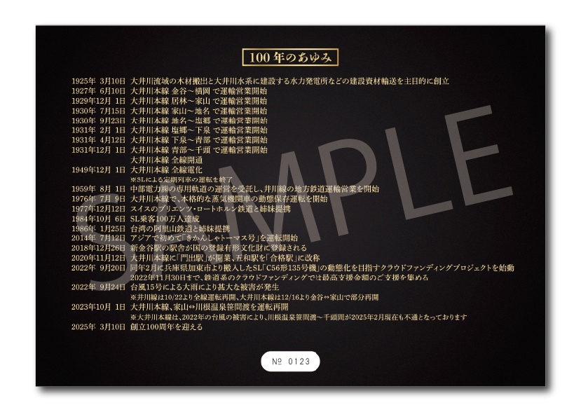 創立100周年記念】大井川本線入場券セット【本線全20駅＋過去駅も