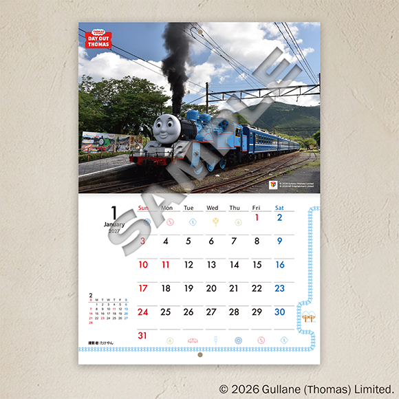 DAY OUT WITH THOMAS限定 2027年中綴じ冊子カレンダー