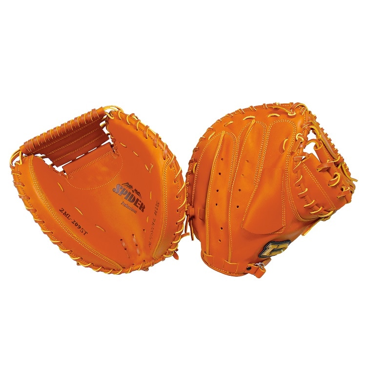 硬式キャッチャーミット SPIDER タン 右投用