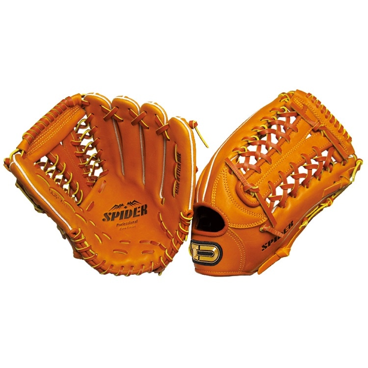 硬式外野手用グラブ SPIDER タン 右投用