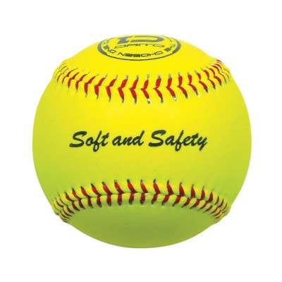 室内用練習球 ソフト＆セーフティー イエロー12球入り