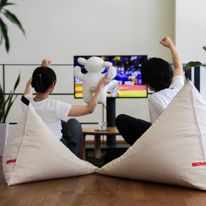 九櫻刺子 × tetra ビーズクッション テトラ【レギュラーサイズ