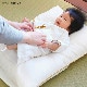 「すやすやクッション」　赤ちゃんが安心できる丸くなる姿勢で寝かせられるCカーブクッション（新生児から使用可能）　サイズ：約50×65cm