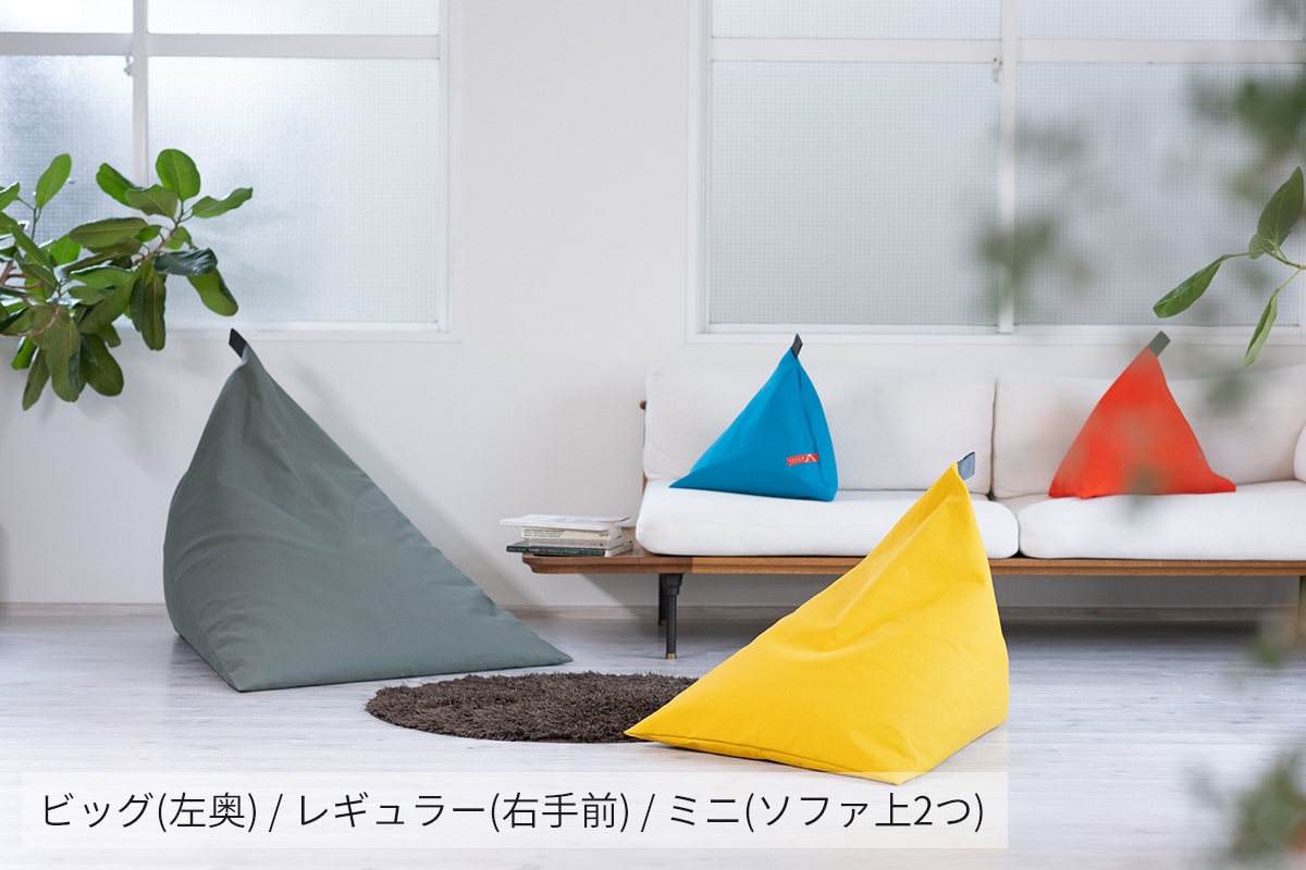 tetra 8号帆布 ビーズクッション レギュラーサイズ　グレー tetra 8号帆布 ビーズクッション テトラ 【レギュラーサイズ