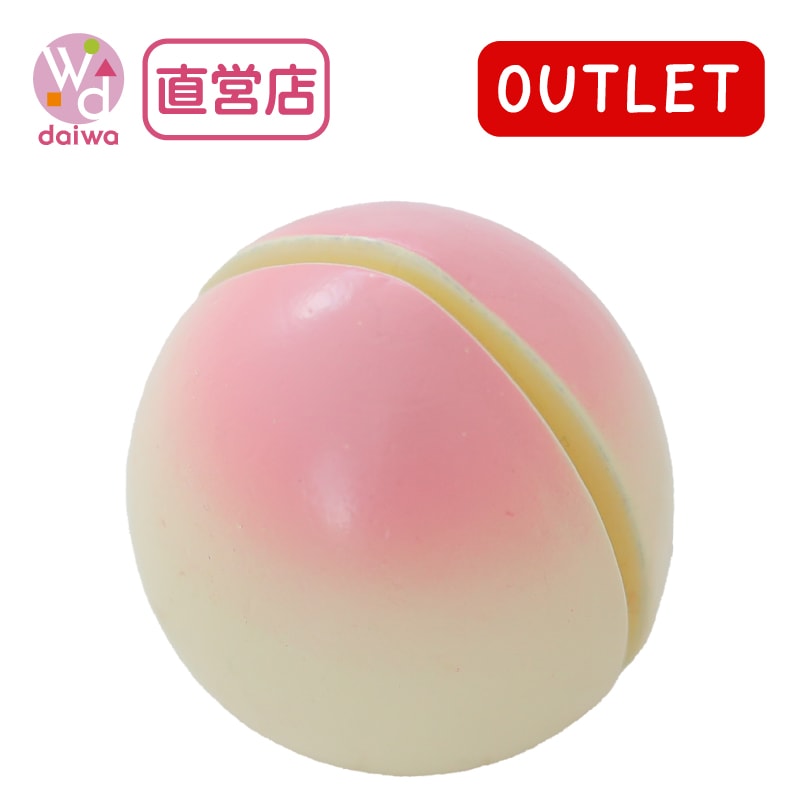 OUTLET サックリミニ食材　もも　木のおもちゃ（ミニままごと）