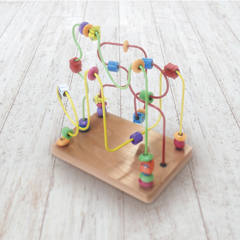 OUTLET くねくねミドル〈海〉 木のおもちゃ(ルーピング)