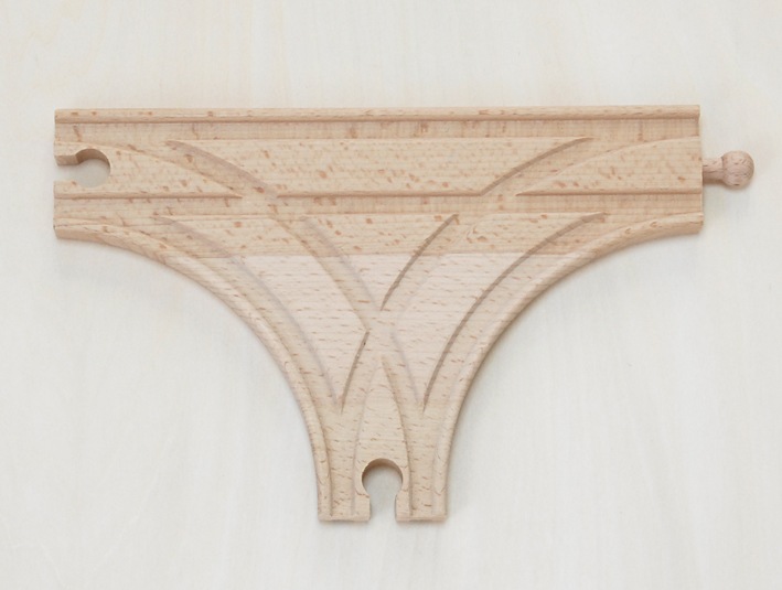 T字路　木のおもちゃ（木製汽車レール）