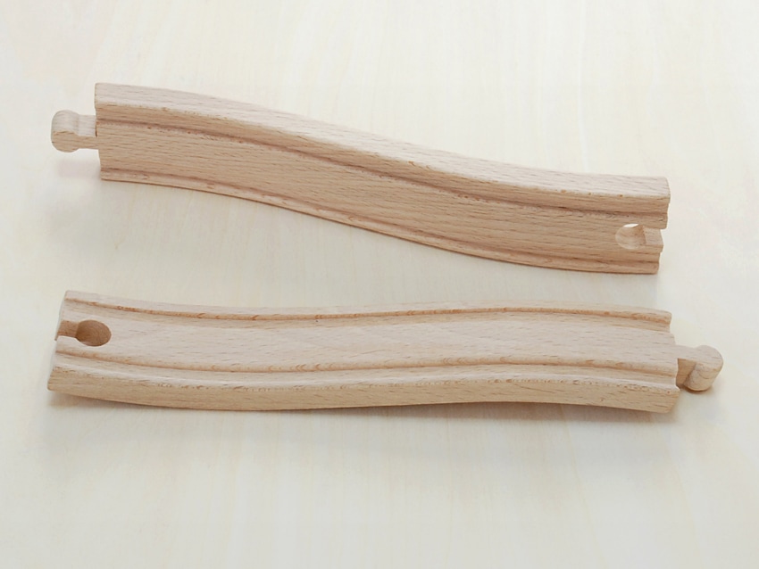 スロープ　木のおもちゃ（木製汽車レール）