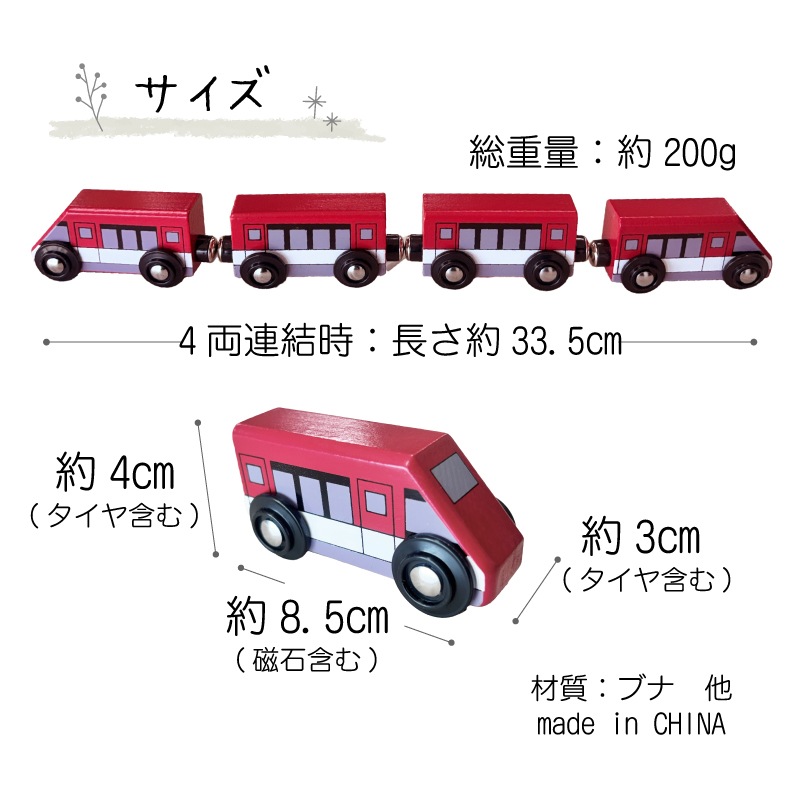 モノレール　木のおもちゃ（木製汽車レール）