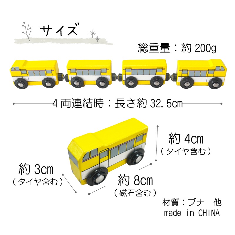 OUTLET　電車（木のおもちゃ　汽車レール）