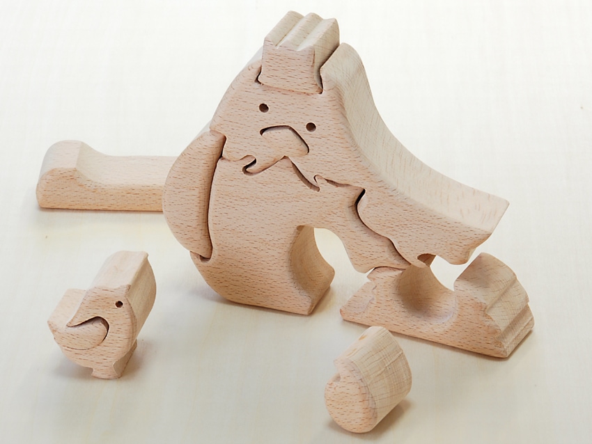 期間限定★特別価格・立体パズル にわとり(木のおもちゃパズル)