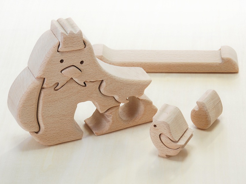 期間限定★特別価格・立体パズル にわとり(木のおもちゃパズル)