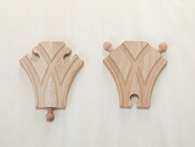 2ウェイ　B-ｔｙｐe　木のおもちゃ（木製汽車レール）