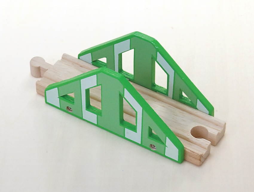 橋　木のおもちゃ（木製汽車レール）