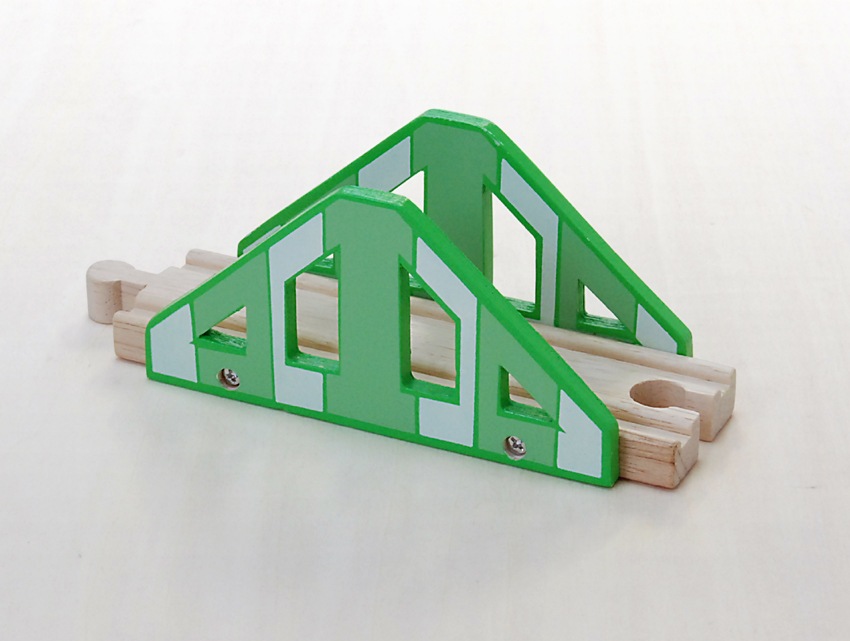 橋　木のおもちゃ（木製汽車レール）