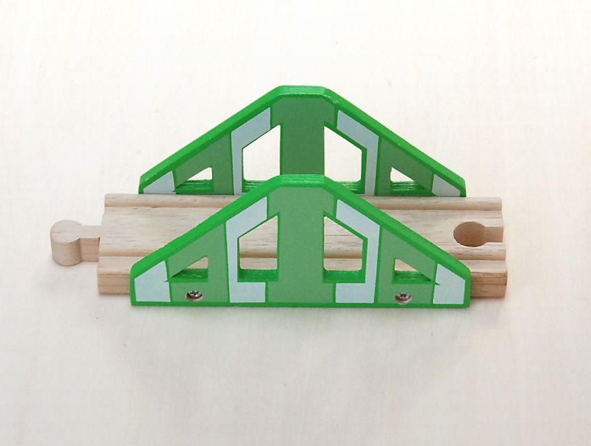 橋　木のおもちゃ（木製汽車レール）