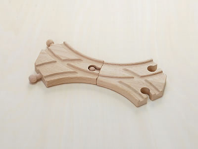 2ウェイ　B-ｔｙｐe　木のおもちゃ（木製汽車レール）