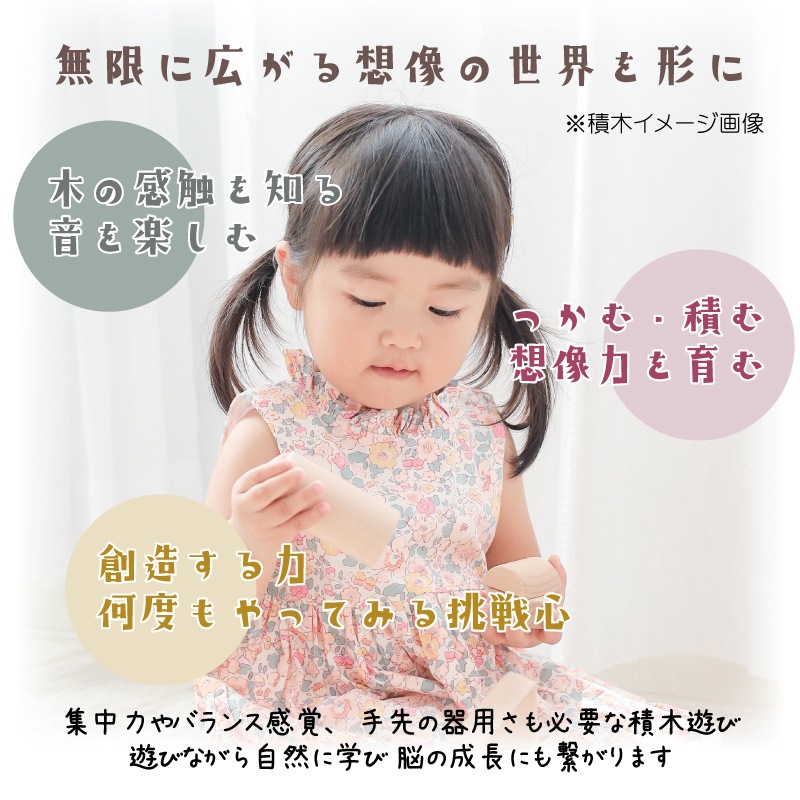 OUTLET　ドミノ積木3cm　168pcs　木のおもちゃ（積木）