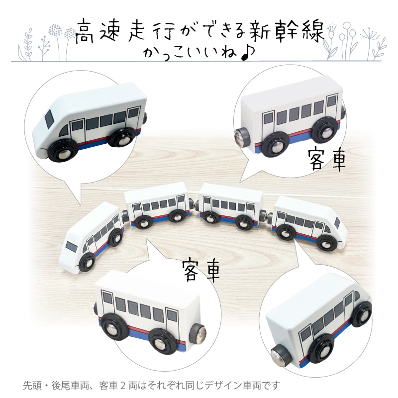 新幹線　木のおもちゃ（木製汽車レール）