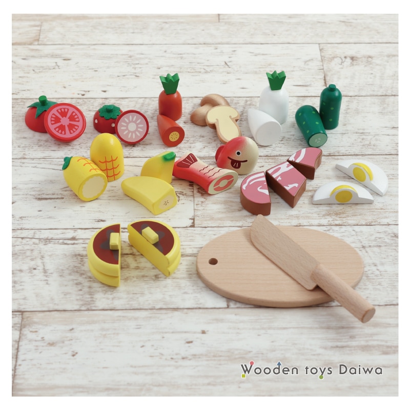 《ホットケーキ・包丁・まな板present!》マグネット食材 人気セット《専用BOX*包装不可》