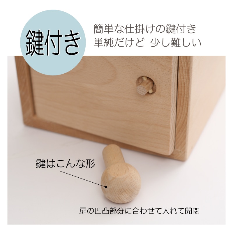 名入れ付き・アイデアＢＯＸ　木のおもちゃ（パズル･積木･知育）
