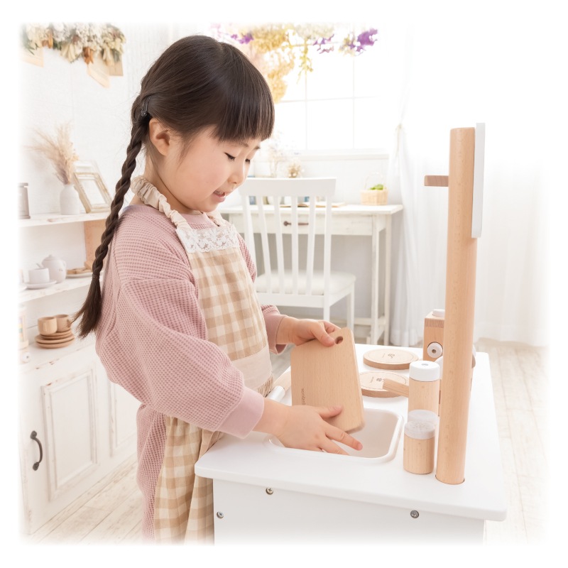 OUTLET ナチュラルカフェキッチン《9割完成品》