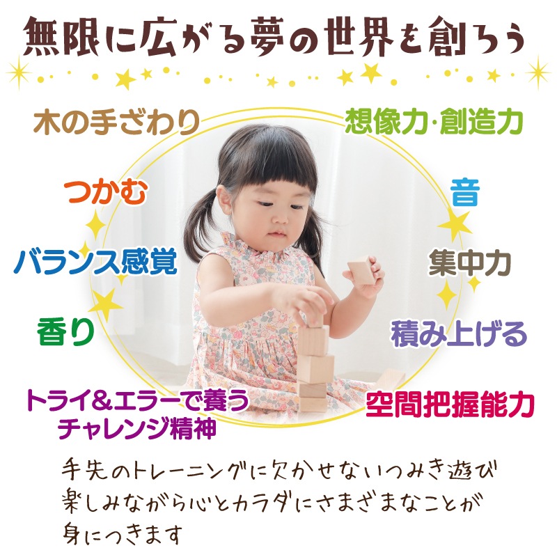 積木4Bセット［木箱なし］90pcs