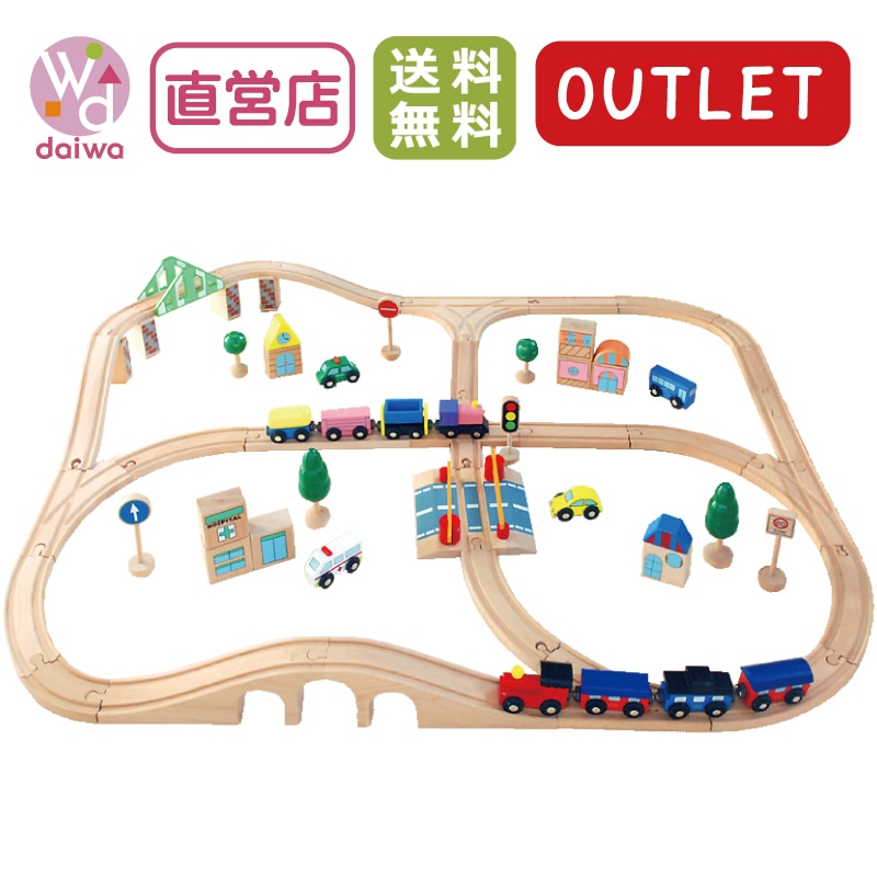 なごてつレールウェイさま　ご注文分 OUTLET 汽車レールセット アドバンス《専用BOX*包装不可》 （木