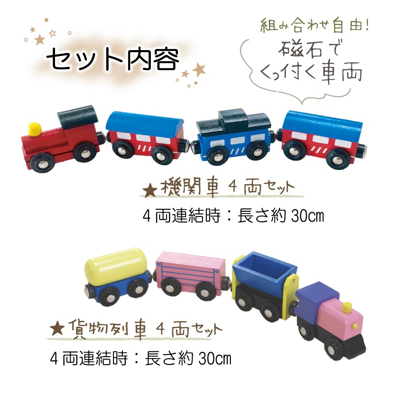 OUTLET 汽車レールセット アドバンス《専用BOX*包装不可》　（木のおもちゃ　汽車レール）