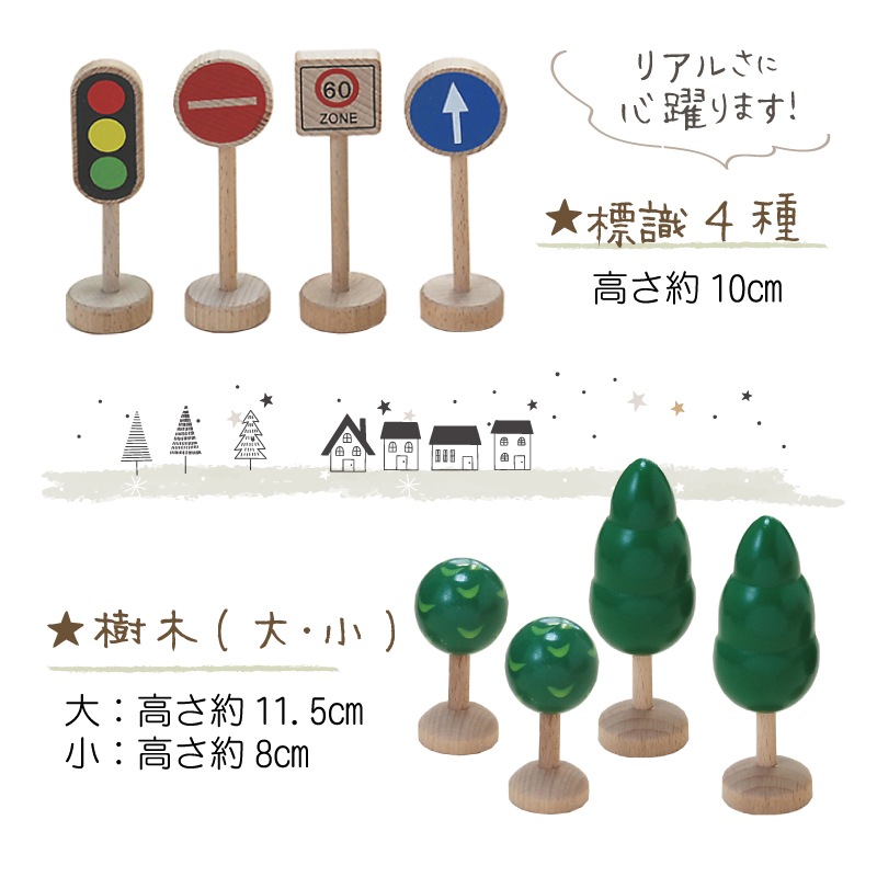 OUTLET 汽車レールセット アドバンス《専用BOX*包装不可》　（木のおもちゃ　汽車レール）