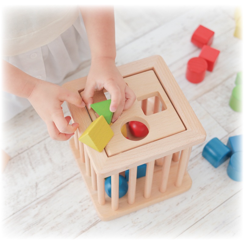 OUTLET 積木バスケット《専用BOX*包装不可》　木のおもちゃ（積木）