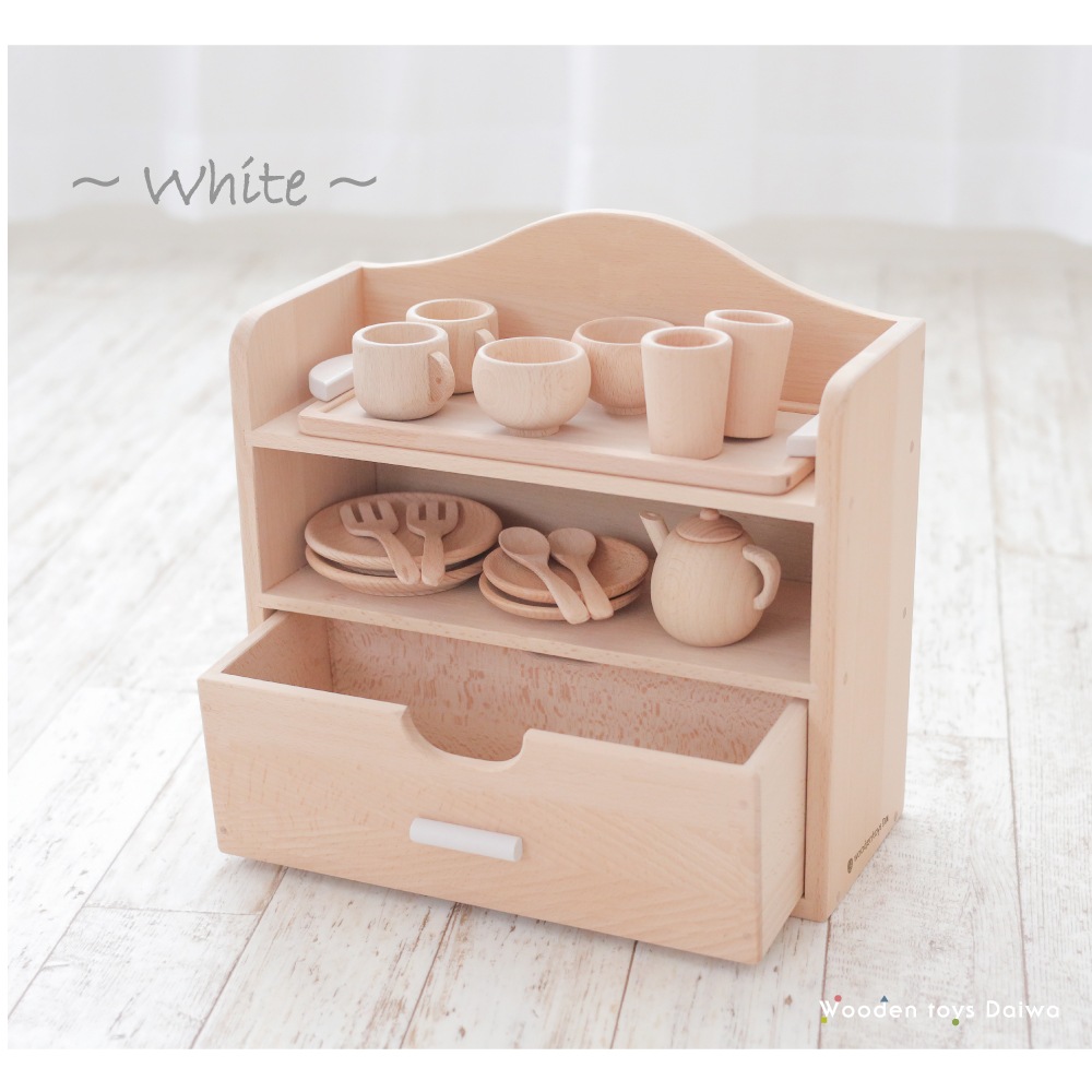 カラーが選べる！名入れ付き★ミニままごとセット《包装不可*専用BOX》  【送料無料】　(木のおもちゃ　ままごと)