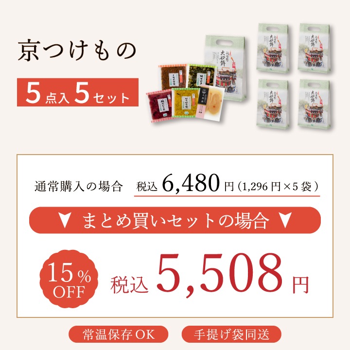 ＜祇園祭大船鉾パッケージ＞京つけもの OM-M まとめ買いセット 京都 漬物 大安