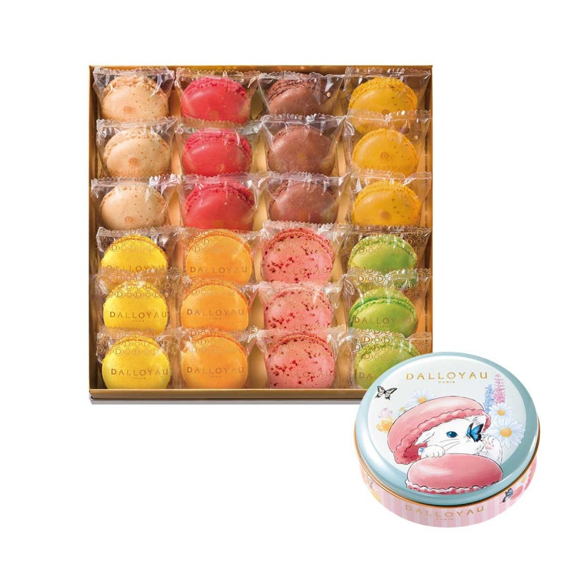 季節のマカロン入り詰め合わせ(24個入)+サブスクケース(にらめっこ)