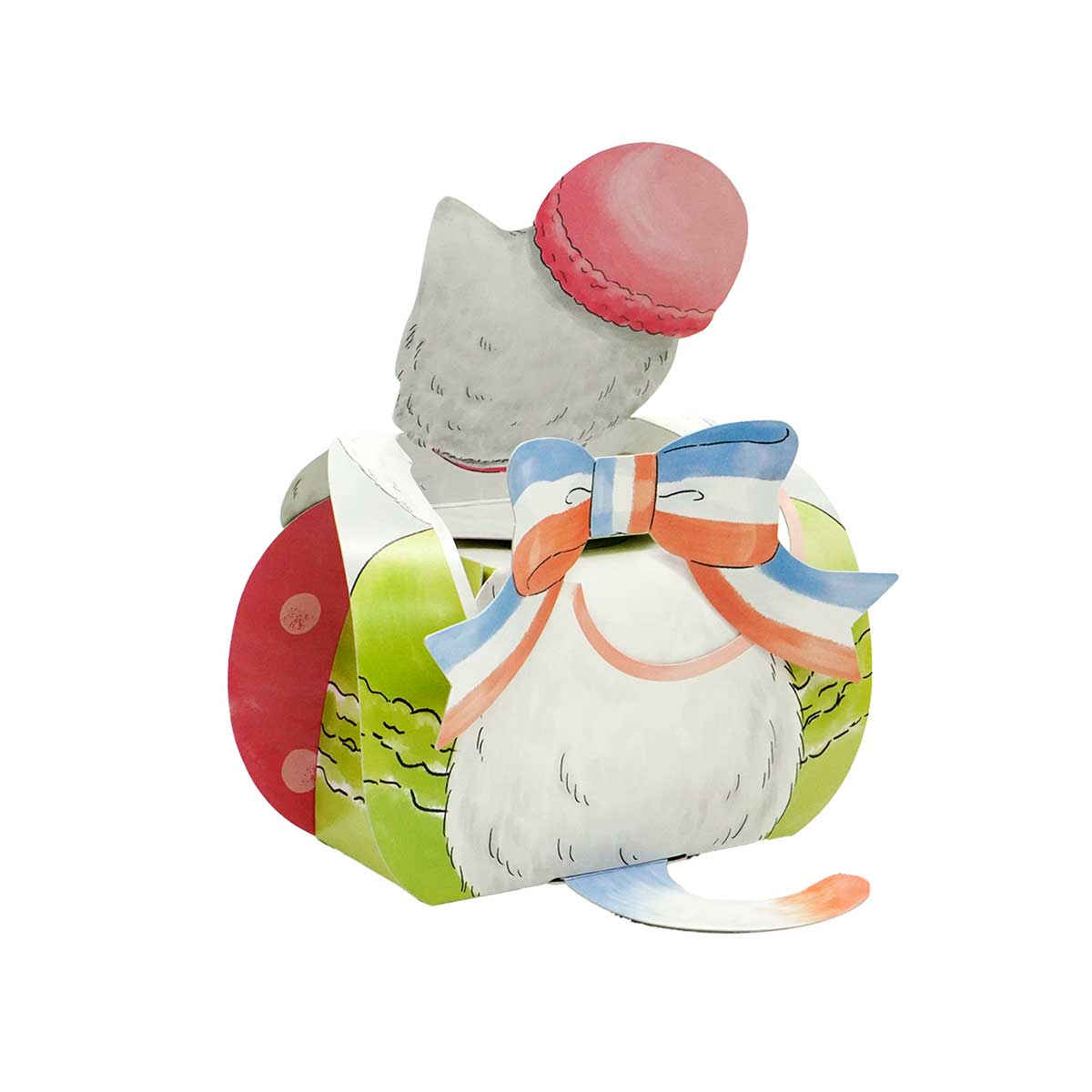 猫型ニャカロン グリーン